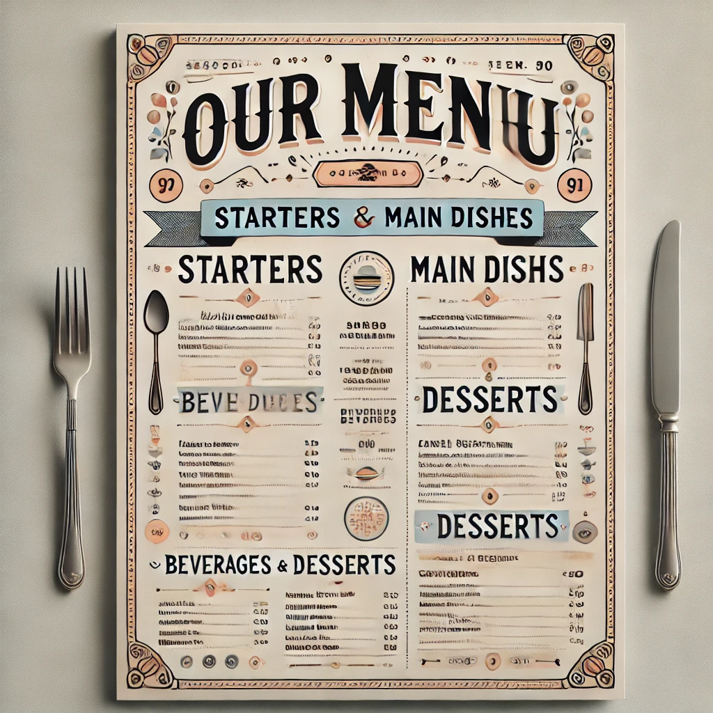 Restaurant Menu